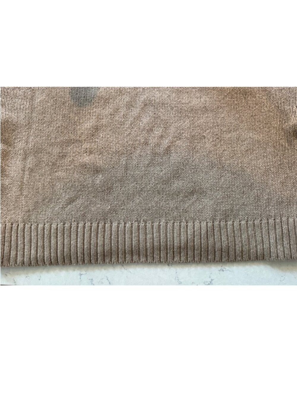 Jenni Kayne Cameron Crewneck Sweater in Taupe Size L - Picture 7 of 7